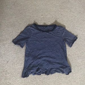 Banana Republic Ruffled Striped t-shirt